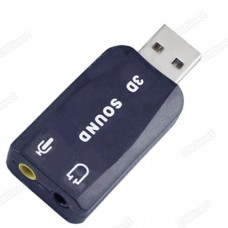 Adaptador externo de sonido Virtual 5.1 USB 2.0 