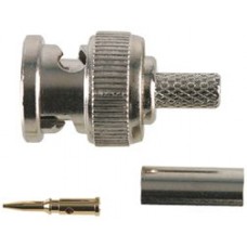 Conector macho BNC para remachar