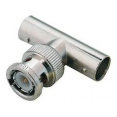 Adaptador BNC Tipo T Hembra/Macho/Hembra